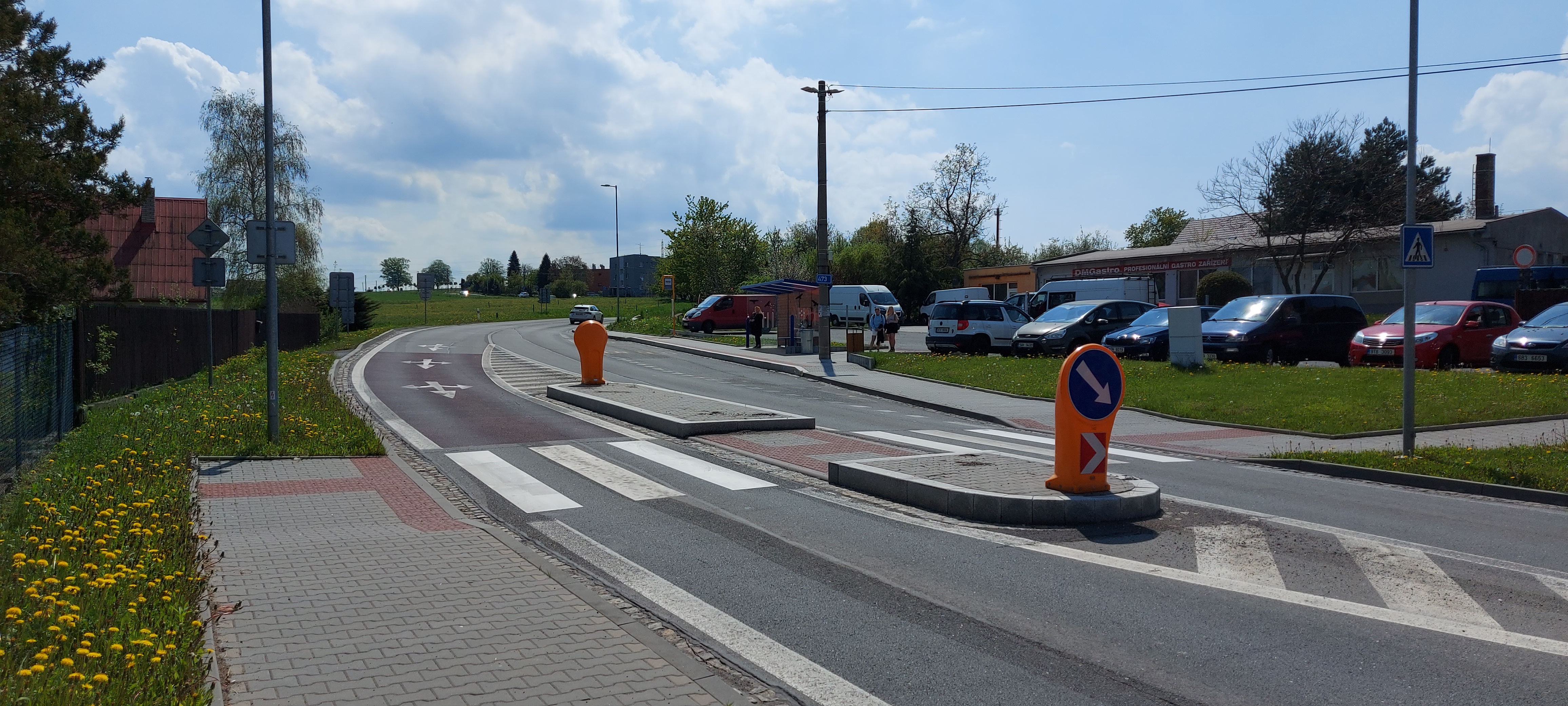 Obrázek 1 - Sedliště - zvýšení bezpečnosti dopravy na II/473, II. etapa – část chodník