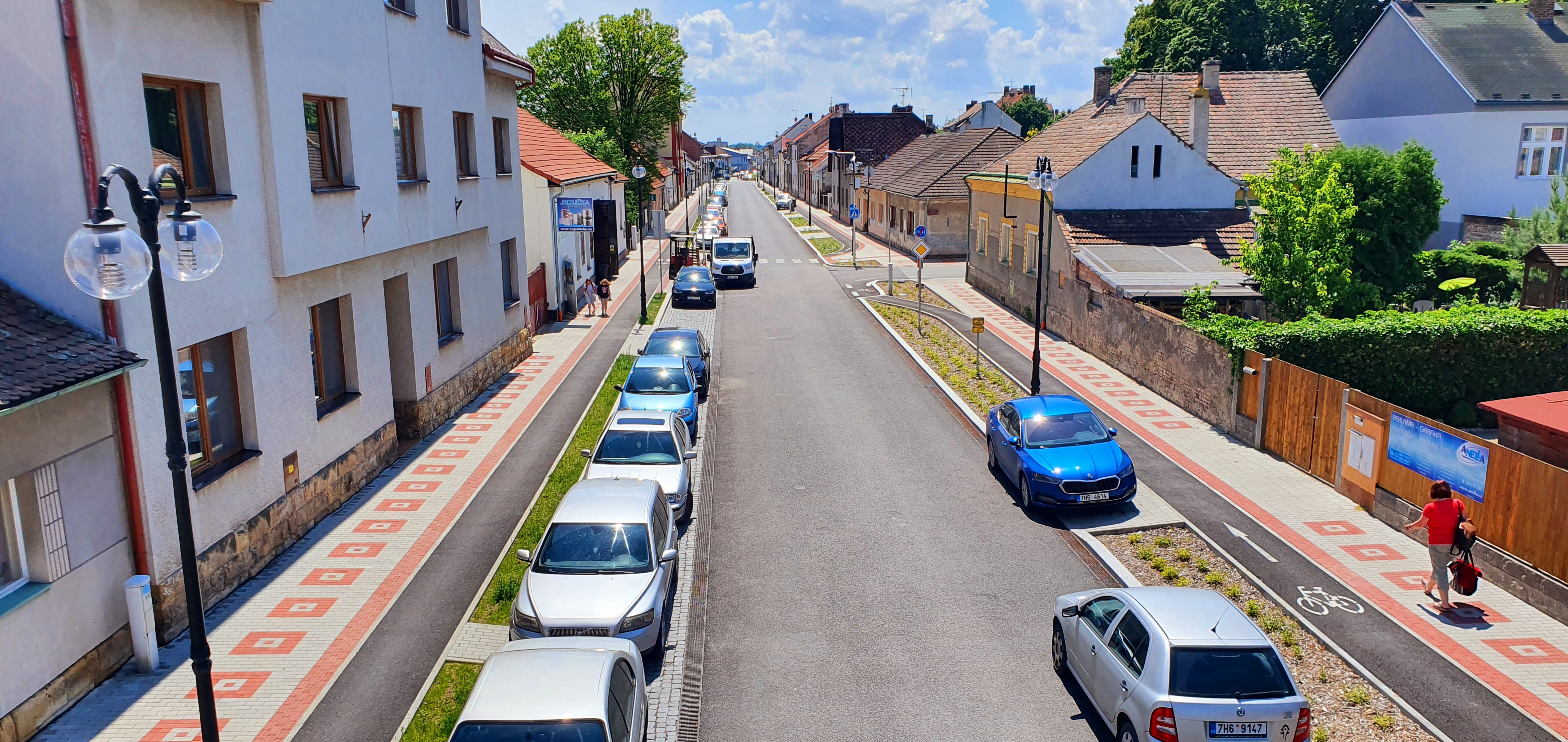 Obrázek 1 - Rekonstrukce ulic F. Palackého a Husova třída v Novém Bydžově